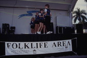 Country Rhythm Cloggers performs on the stage - Fort Myers, Florida.