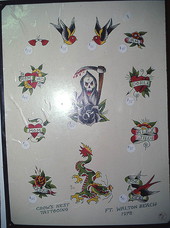 Tattoo designs used by tattooist Jon Fort of Crow's Nest Tattooing- Fort Walton Beach, Florida