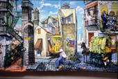 Painting by the Scull sisters - Miami, Florida.