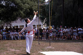 Nan Zhu performs with her Chinese Yo-yo's- White Springs, Florida.