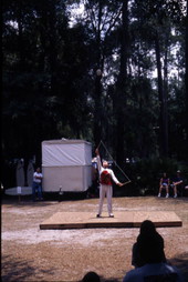 Nan Zhu with her chinese yo-yo at the Florida Folklife Festival - White Springs, Florida.