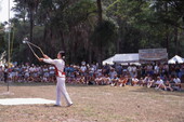 Nan Zhu performs with her Chinese Yo-yo's - White Springs, Florida.