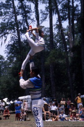 Dan Dan Zhao and Xuefui Leng perform at the Florida Folklife Festival - White Springs, Florida.