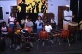 Martin Zagbo and students play instruments at Lake Westen Elementary School - Orlando, Florida.
