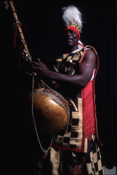 Martin Zagbo playing a Kora - Orlando, Florida.