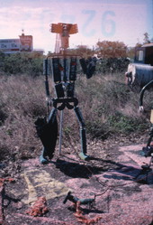 Welded sculpture made by Stanley Papio - Key Largo, Florida