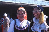 Helen Cantonis and another costumed Polish American woman