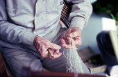 Valley Hill making a cast net