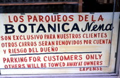 Sign at Botanica Nena store - Miami, Florida.