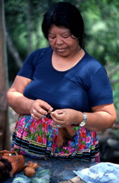 Mary Billie starting to make dolls - Big Cypress Seminole Indian Reservation