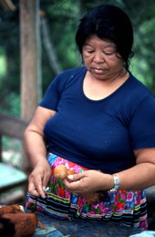 Mary Billie and other Seminole women starting to make dolls - Big Cypress Seminole Indian Reservation