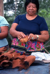 Mary Billie starting to make dolls - Big Cypress Seminole Indian Reservation