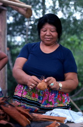 Mary Billie starting to make dolls - Big Cypress Seminole Indian Reservation