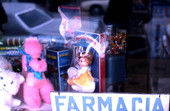 Store window of the Farmacia Havana in Little Havana - Miami, Florida