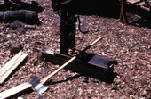Axe and other woodworking tools used by Bill Nichols - White Springs, Florida