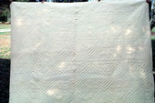 Back side of fruit basket quilt made by Grace Scaff - White Springs, Florida.