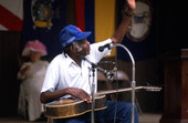Guitarist Tom Walton waving to the crowd - White Springs, Florida