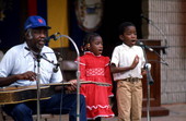 Tom Walton and his children performing - White Springs, Florida