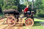 Franklin Purvis and his hunting hack - Jefferson County, Florida.