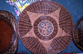 Tray of pine needles made by Mebelen Holloway - Lake City, Florida.