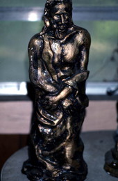 Sculpture of God-like figure by Pharoah Baker - Lake City, Florida.