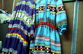 Seminole clothing on display - Brighton Reservation, Florida