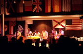 Junkanoos playing calypso music - White Springs, Florida