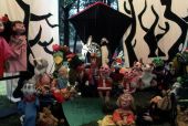 Puppets used by the Shoestring Puppet Theater of Jacksonville - White Springs, Florida