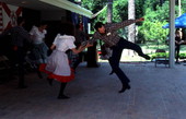 Back Porch Cloggers performing - White Springs, Florida