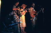 Folk quartet Wind That Shakes the Barley Band performing at the 1982 Florida Folk Festival - White Springs, Florida