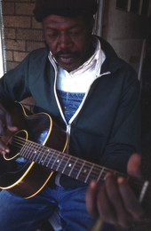 Buck Thompson playing blues guitar - Hastings, Florida