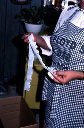 Viki Grimm making a pinata - De Land, Florida