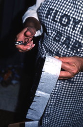 Viki Grimm making a pinata - De Land, Florida