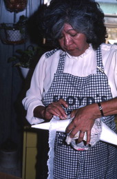 Viki Grimm making a pinata - De Land, Florida