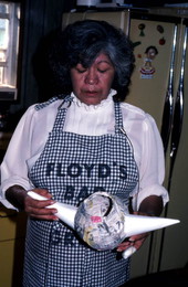 Viki Grimm making a pinata - De Land, Florida