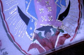 Angel holding up the Virgen de Guadalupe - Pierson, Florida