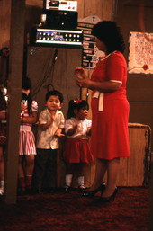 Children at a Holiness gathering - Seville, Florida