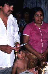 Jose Albarran and family at a religious gathering - Emporia, Florida