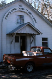 Exterior of Pompey's Temple Church of God Through Christ - Hastings, Florida.