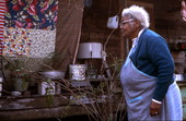 Quiltmaker Ruth Rowe at her house - Pomona Park, Florida.