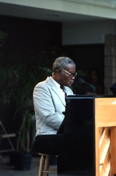 Piano performance by "Blind" Willie James - White Springs, Florida