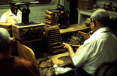 Cuban cigar makers at work - Ybor City, Florida
