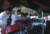 Members of the Navy Steel Drum Band performing - Pensacola, Florida.