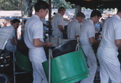 Members of the Navy Steel Drum Band performing - Pensacola, Florida.