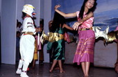 Golden Fish dance performance during Cambodian New Year celebration - Jacksonville, Florida.