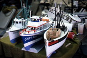 Model boats made by Ray Singleton - Jacksonville, Florida