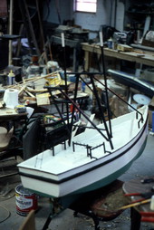 Model boat made by Ray Singleton - Jacksonville, Florida