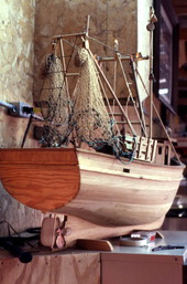 Model boat being made by Ray Singleton - Jacksonville, Florida