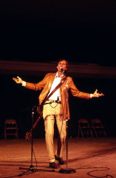 Gamble Rogers performing at the 1985 Florida Folk Festival - White Springs, Florida