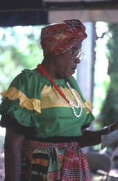Lucille Ranger-Brown reciting poetry at the Florida Folk Festival - White Springs, Florida